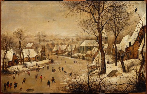 Pieter Brueghel el joven. Los placeres del invierno. Museo Magnin.Dijon