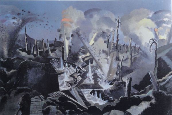 The Mule Track. Paul Nash 1918. Imperial War Museum. London