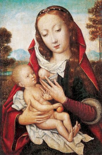 Virgen de la leche. Círculo de van der Weyden. Colección Gerstenmaier