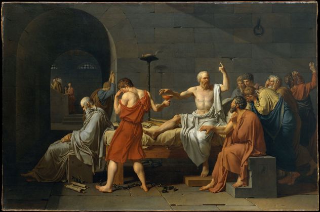 Jacques-Louis David. La muerte de Socrates. 1787